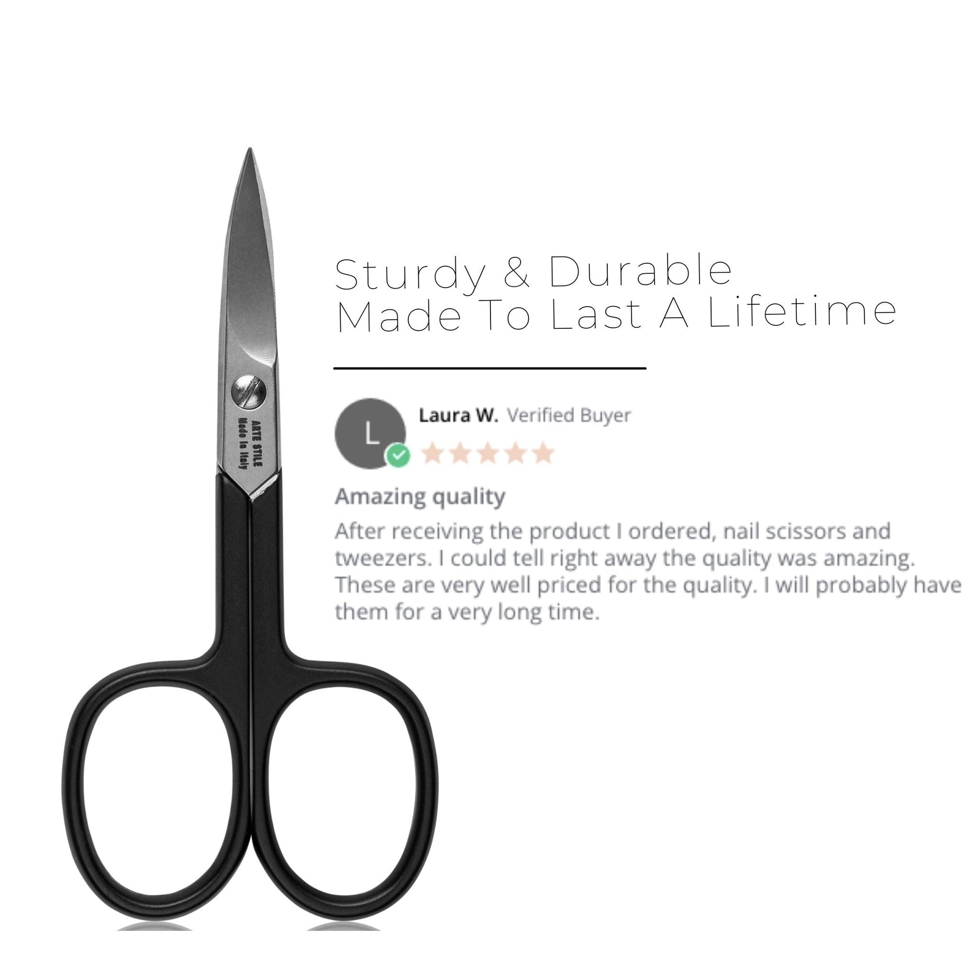 The Nail Scissors in Matte Black - ArteStile Beauty