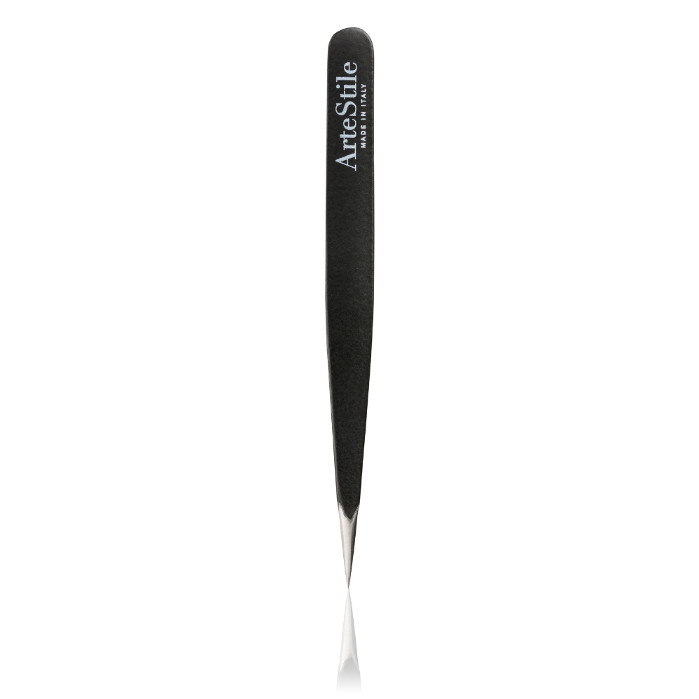 The Point Tip Tweezers in Matte Black