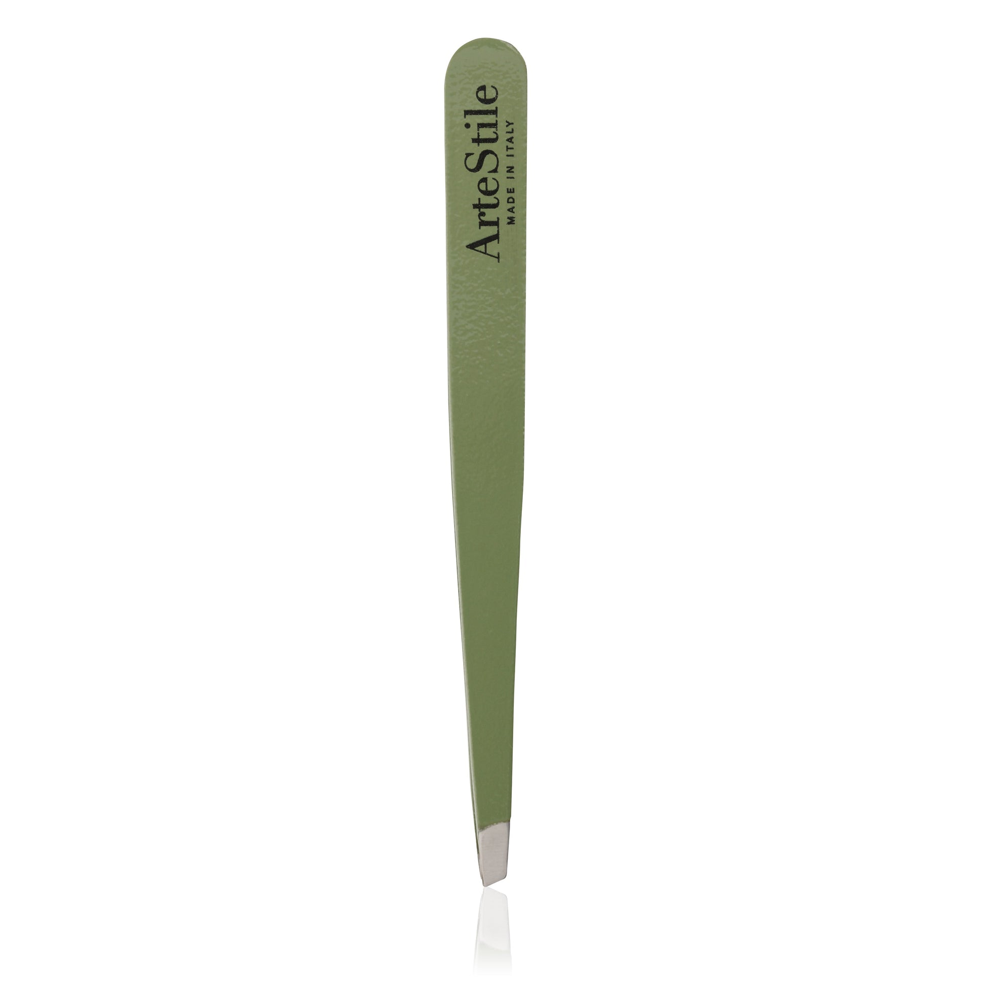 The Slant Tip Tweezers in Olive - ArteStile Beauty